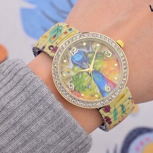 Peacock Scarf and Watch Set